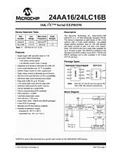 DataSheet 24LC16 pdf